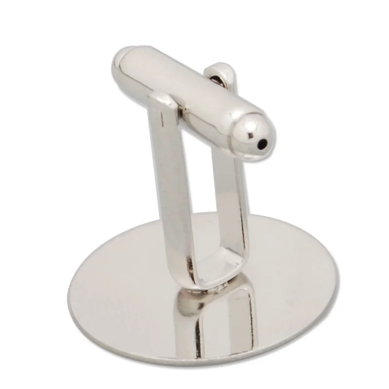 20 мм плоская подкладка из латуни основание для запонок фурнитура покрытие белого