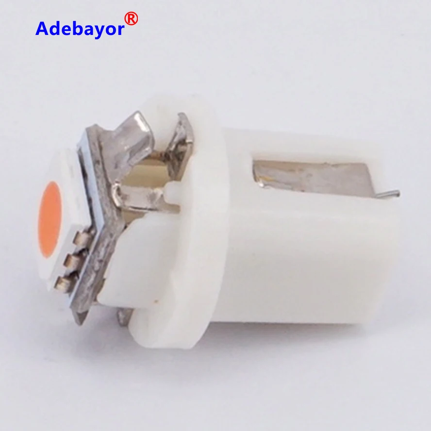 20 шт./лот T5 B8.5D 5050 1 SMD 2721 286 интерьерный купол для приборной лампы 12 В лампочка с