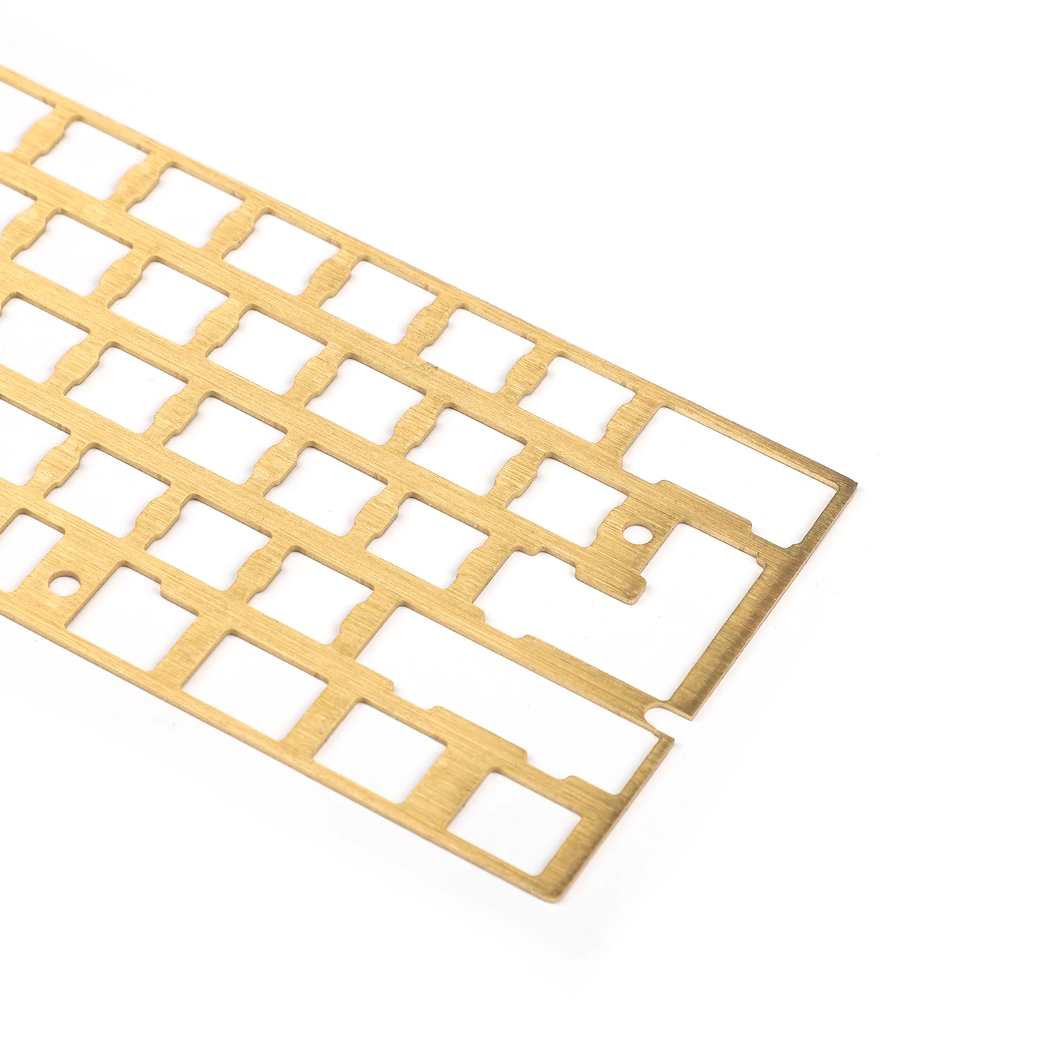 CNC 60% PVD латунная пластина универсальная позиционирующая плата для клавиатуры GH60