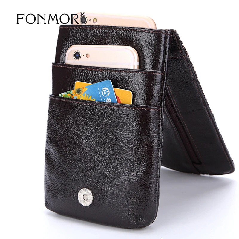 Новинка 2020 Модные Мужские поясные сумки из натуральной кожи высокое качество для