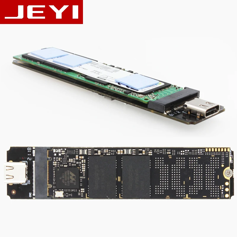 JEYI i9 HDD корпус Мобильный hdd box hdd чехол m.2 NVME алюминиевый тип C3.1 JMS583 m.2 USB3.1 M.2 PCIE SSD U.2 PCI-E TYPEC
