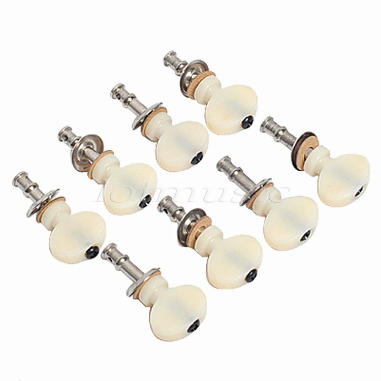 

8Pcs Ukulele Tuning Peg Pin Set W/ White Plastic Thin Button Ukulele Peg