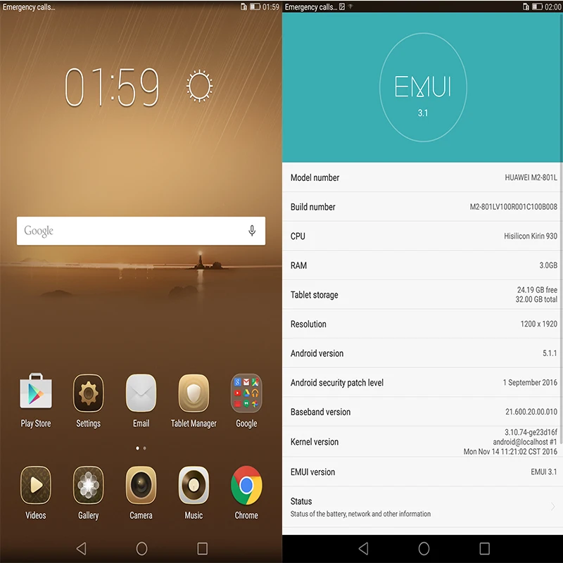 Международная прошивка HUAWEI MediaPad M2 8 0 планшетный ПК с системой андроида Kirin 930 Octa Core