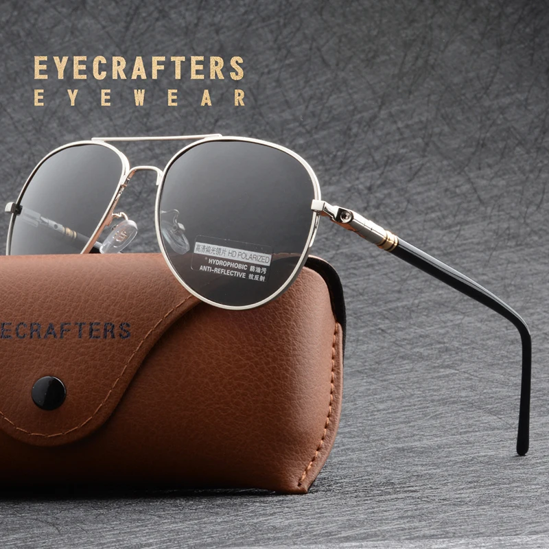 Очки авиаторы Eyecrafters Мужские поляризационные классические брендовые солнечные