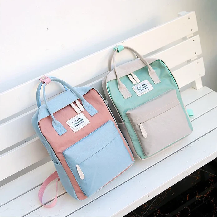 Женские Горячие холщовые рюкзаки ярких цветов водонепроницаемые школьные сумки