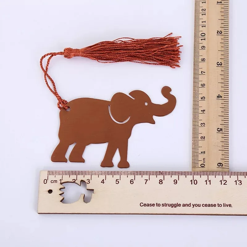 50pcs/lot Indian wedding gifts of metal elephant bookmark with tassel in gift box baby showers souvenirs | Дом и сад