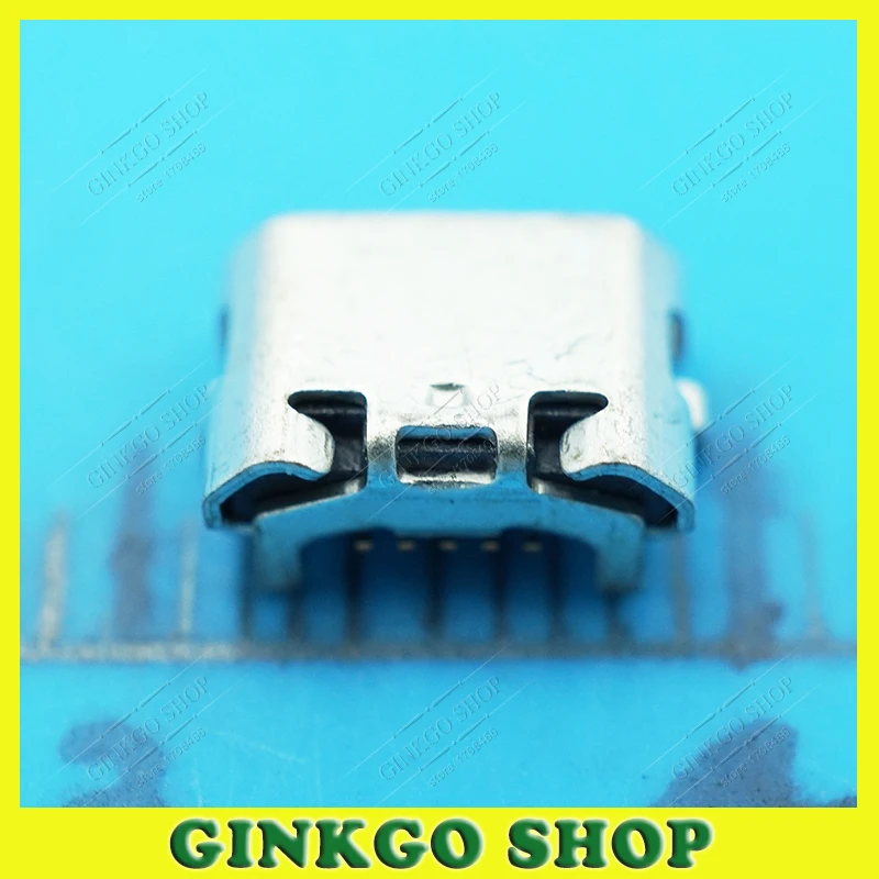 1000 шт./лот разъем Micro USB 5-контактный для зарядки и передачи данных с клаксоном