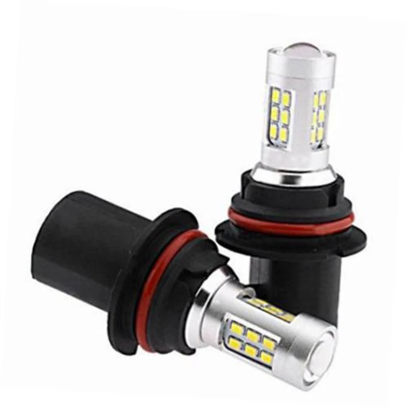 2 шт. HID белые высокие Мощность 9004 HB1 2835 SMD 21 Вт светодиодный Авто Противотуманные