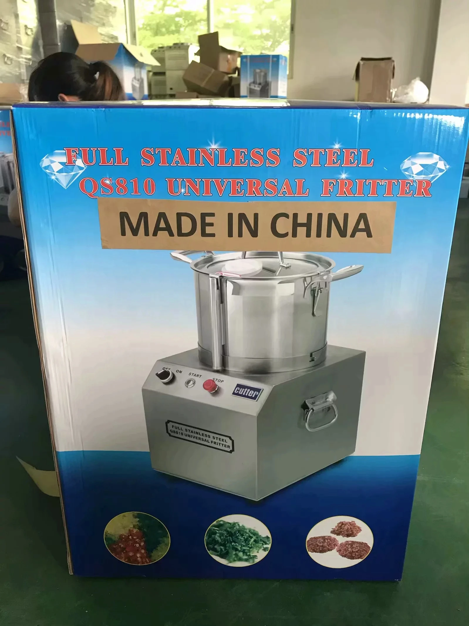 Electric 10L Mul-tifunction Ginger chopping machine Garlic chopper meat chili cutter/Food cutter/vegetable cutting | Бытовая техника