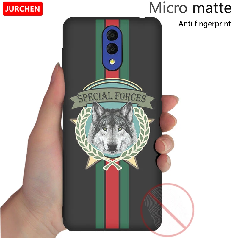 JURCHEN Case For Alcatel 3L Case Soft Tpu Silicone Back Cover For Alcatel 3L 3 L Case Cover Funda Printing Bag Cartoon