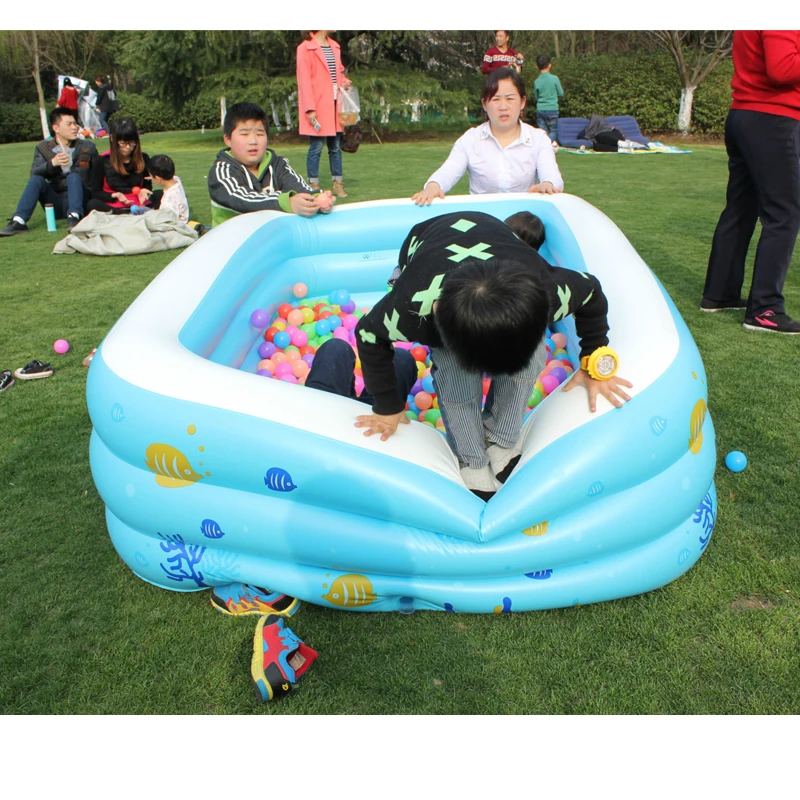 2016 Детский большой надувной бассейн для всей семьи утолщенный детей с принтом