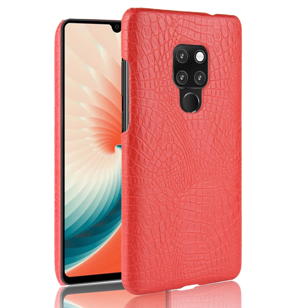 Роскошные Бизнес Крокодил Змея кожи шаблон кожаный чехол для huawei Коврики 20