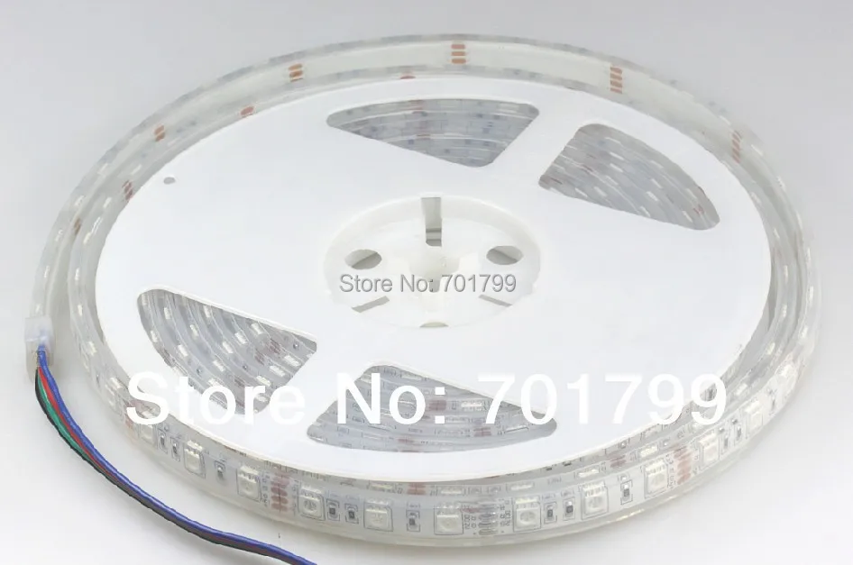 Светодиодный светильник 5050 SMD 12 В Гибкий 60 светодиодный/м 5 м 300 светодиодный белый