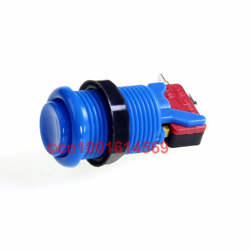 Arcade Parts Kits Bundle Push Button DIY For Game Mame Project Raspberry PI Retropie 1 2 3 3B Games - Blue | Спорт и развлечения