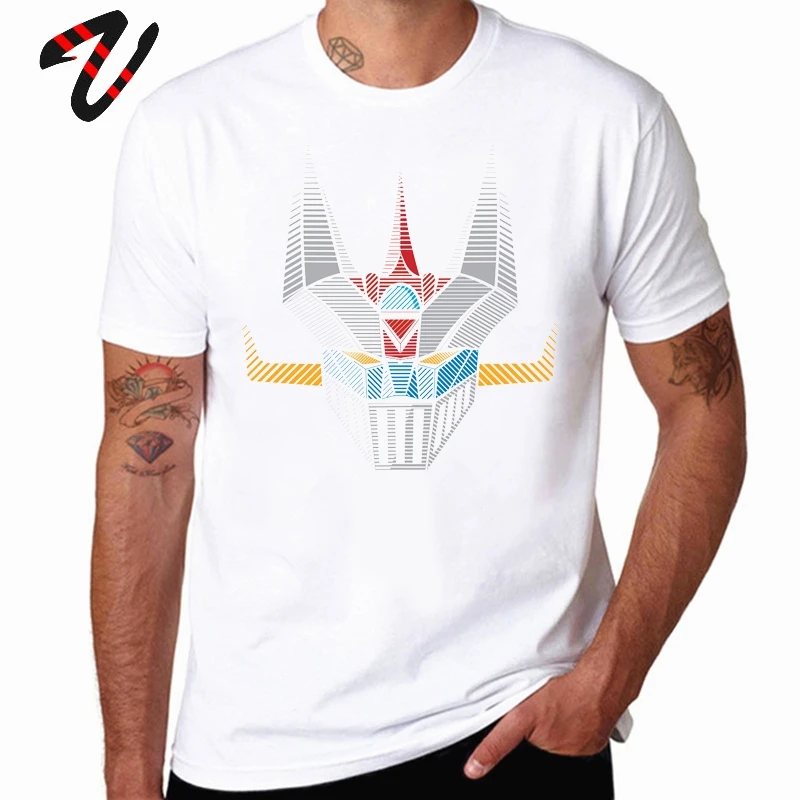 Футболка Mazinger Z мужская из 100% хлопка тенниска с рисунком Аниме Манга майка