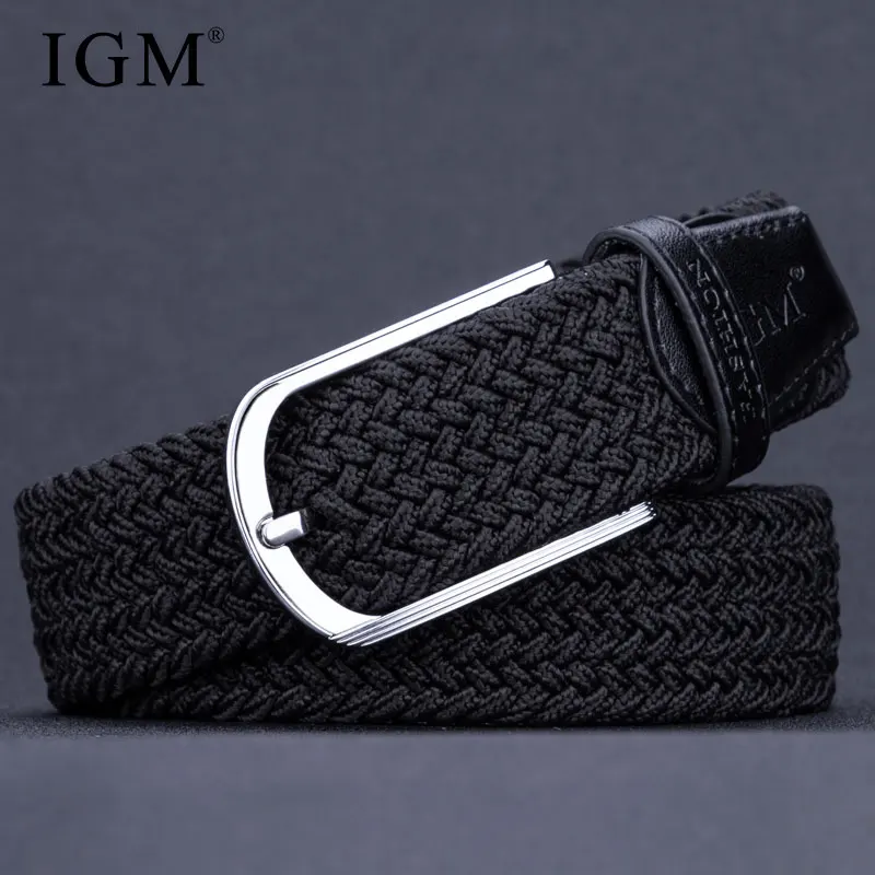 Design men's and women's belts High quality luxury buckle free elastic belts to adjust the tightness at will