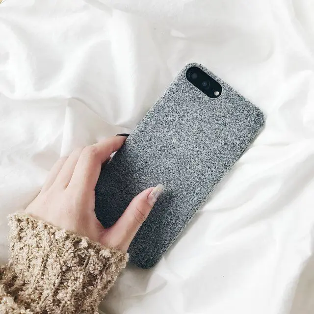 Hxairt Fashion Cute Phone Case Warm Plush 3D Back for iphone 6 6s plus 7 8 6plus X Cover |