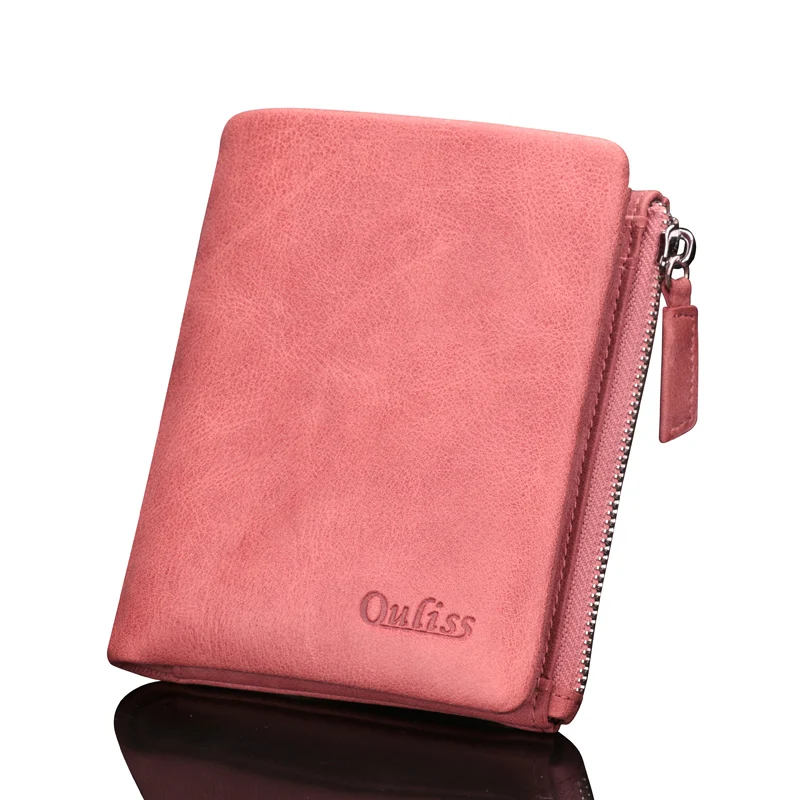 Wallet Women Leather Brief Paragraph Womens Wallets And Purses Short Leisure 2017 New Tide Cowhide Large Capacity | Багаж и сумки