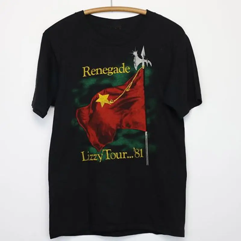 1981 Thin Lizzy Renegade Tour рубашка.|Мужские футболки| |