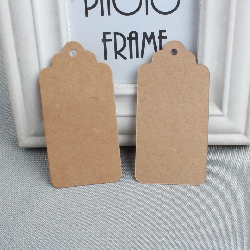 В наличии пустые искусственные картонные наклейки для рукоделия коричневые