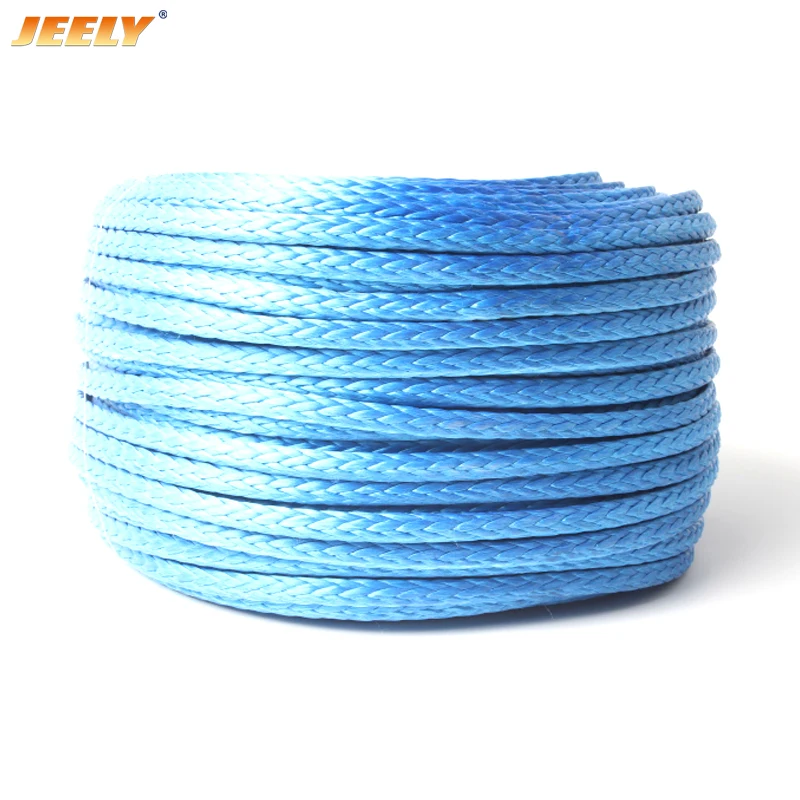 

jeely 12 weaves 3mm 1/8'' 2000lb 50m Paraglider Winch Rope UHMWPE Braided