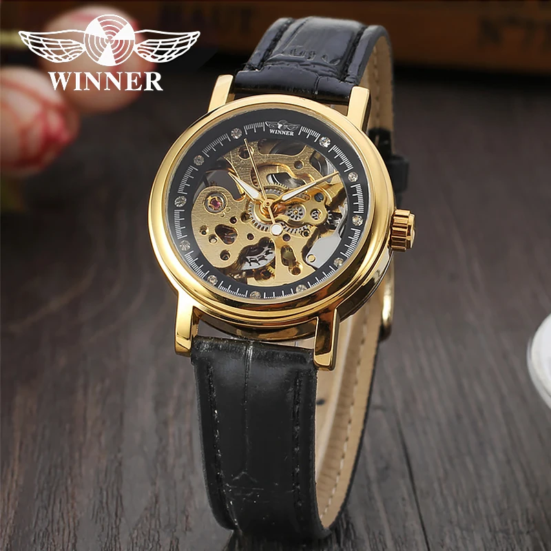 Часы наручные Winner женские Автоматические брендовые автоматические механические