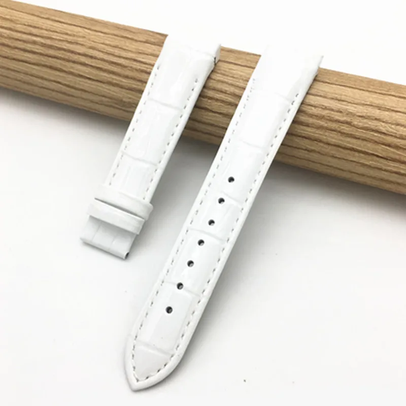 

HQ 18mm For Tissot Women Watch T035210A T035207 Handmade Genuine Leather Watch Bands Strap