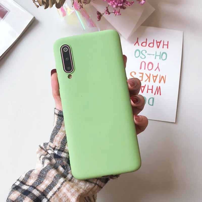 Матовый однотонный фиолетовый чехол для телефона Xiaomi Redmi Note Mi 4A 4X5 5A 6 6A 7 8 8SE 9 9SE Lite Pro из мягкого ТПУ