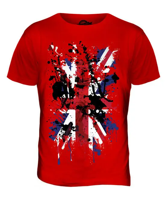 Мужская футболка с абстрактным принтом UNION JACK топ флагом Великобритании и