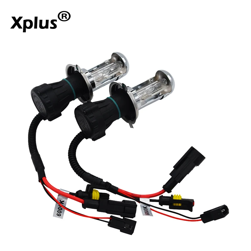 Xplus H4 HID Биксеноновая Лампа 6000k 8000k H4h/l 12V 35W55W H4 сменная фара 3000k 4300K 5000K 12000k для автомобильных фар