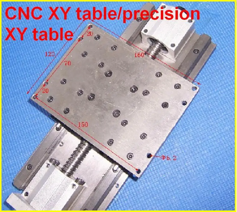 200 мм эффективный ход раздвижной линейный движения CNC стол с nema 23 двигателя |