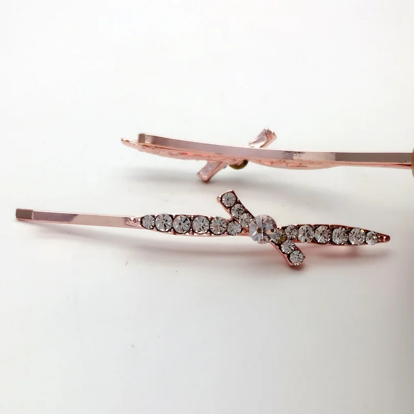 1pcs Fashion Hair Barrettes Wedding Jewelry Bow Tie Crystal Rhinestone Clip Accessories Hairpins Hairgrips Haedwear Girl | Украшения и