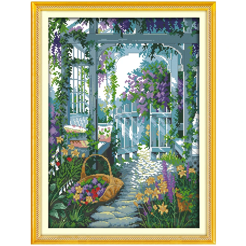 Набор для вышивки крестиком The Garden Gate 11 14CT оптовая продажа китайский крестом
