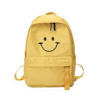 2019 casual ladies backpack breathable waterproof wear resistant nylon smiley backpack new student backpack outdoor travel bag
