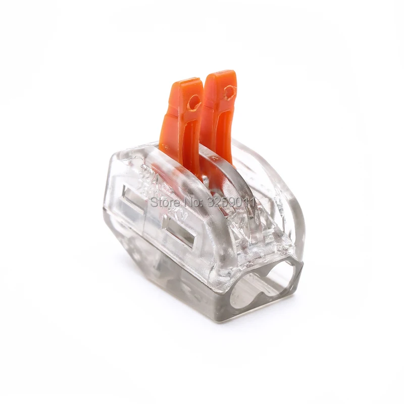 1 шт. PCT 212 222 412 пружинный рычаг Push Fit кабель Прозрачный 28 12 awg Универсальный
