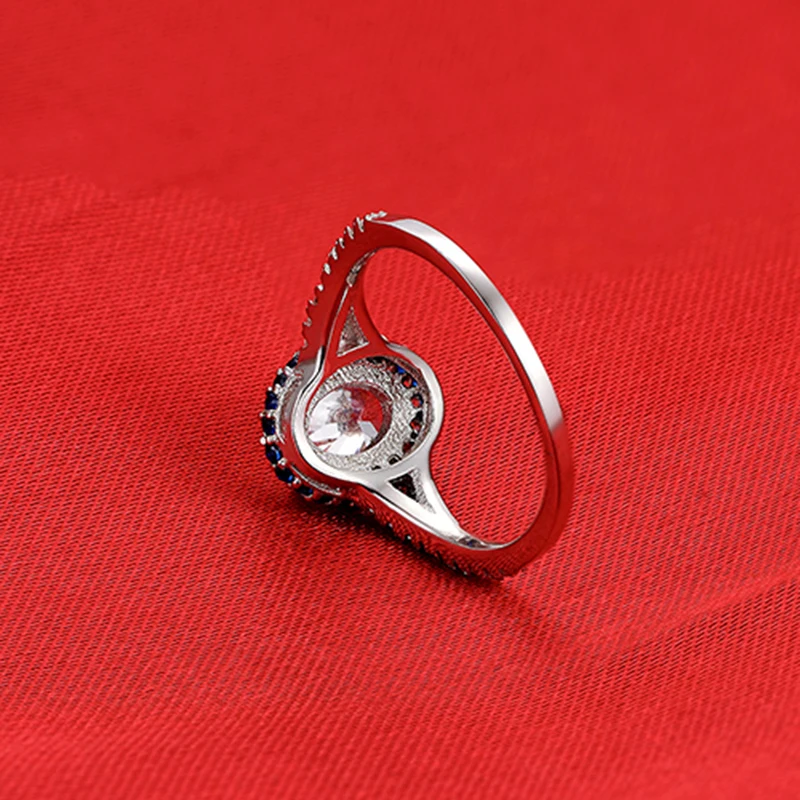 Новинка обручальное кольцо из стерлингового серебра 925 пробы натурального