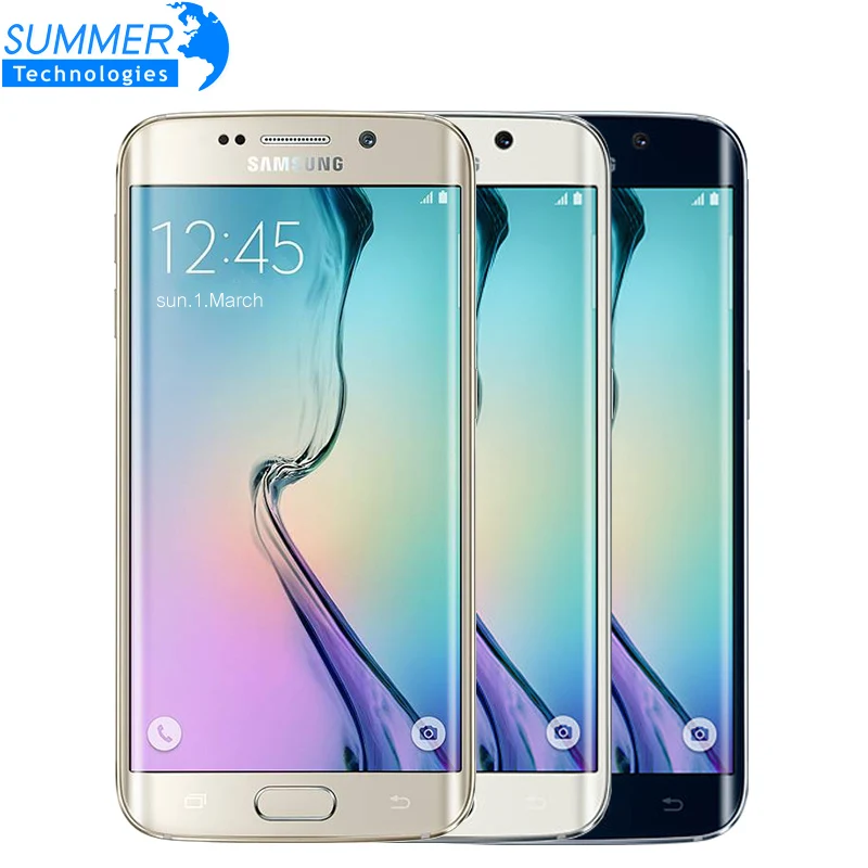 Оригинальный мобильный телефон Samsung Galaxy S6 разблокированный 5,1" с восьмиядерным процессором, 3 ГБ оперативной памяти, 32 ГБ встроенной памяти, 16.0 МП камерой, GPS, NFC, 4G LTE восстановленный смартфон.