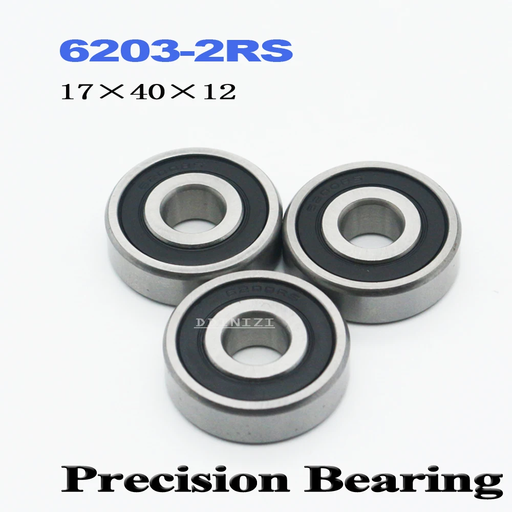 6203RS подшипник Φ 17x40x12 мм радиальный 6203-2RS шарикоподшипники 6203RZ 180201 RZ RS 6203 2RS EMQ