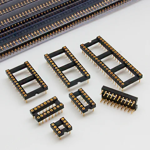 2 шт. Золотые разъемы для микросхем CHANGELIN DIP8-DIP40
