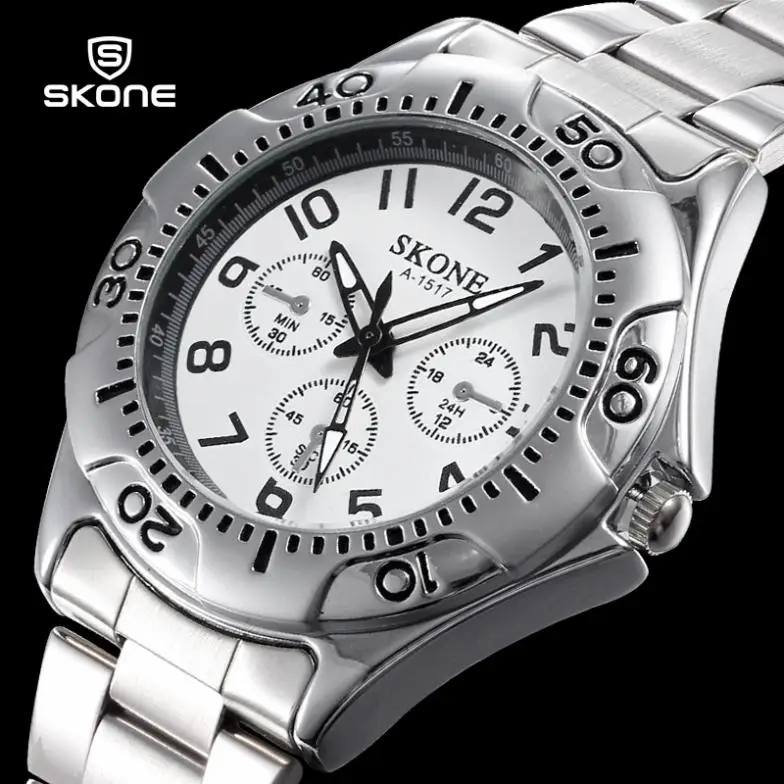 Hot Sale 2014 Men Watches Casual Sports Watch Business Workplace Big Number Alloy Quartz WristWatch | Наручные часы