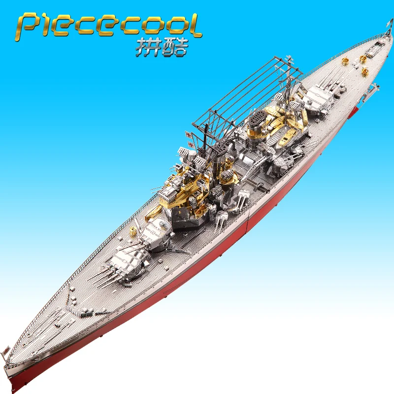 

Piececool puzzle metal 3D model toys HMS PRINCE OF WALES P112-RSG jigsaw kits war Battleship Main force of the British Navy