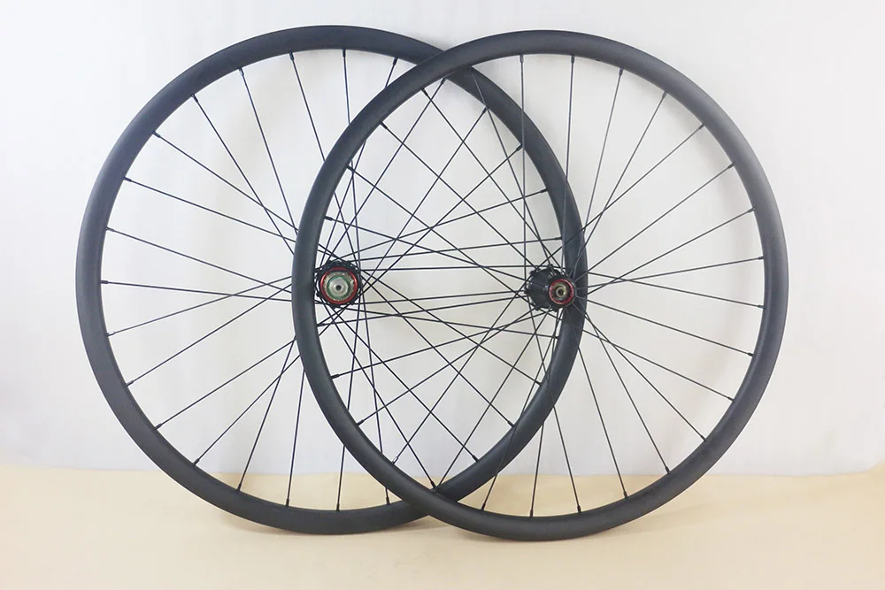 1035g 27.5er carbon wheels XC gravel MTB bike 650B Extralight 28 spokes straight pull disc bushings lefty hub 29er available | Спорт и