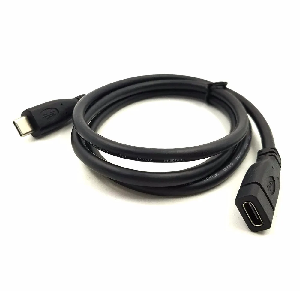 Кабель удлинитель USB Type C штекер гнездо совместимый с Thunderbolt 3 для Nintendo Switch Apple MacBook