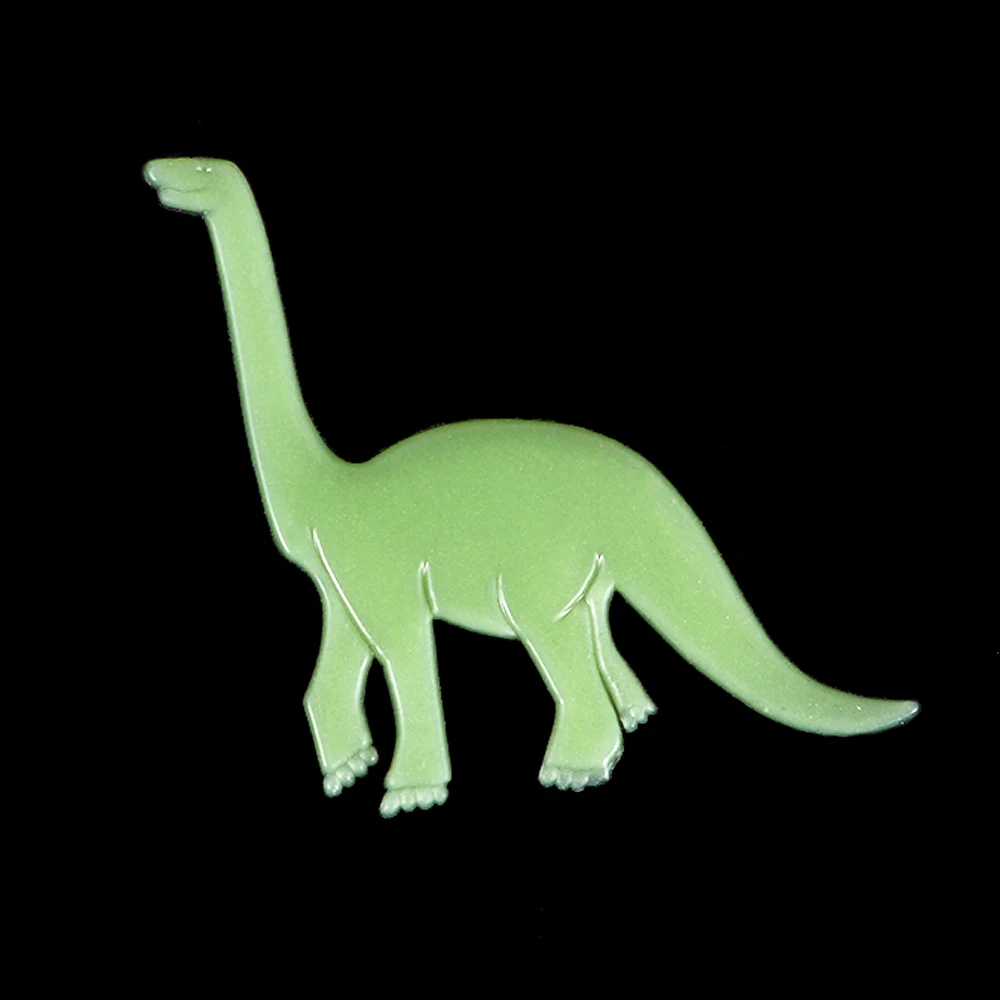 Новинка 9 шт./компл. светящиеся флуоресцентные наклейки на стену Динозавр из ПВХ