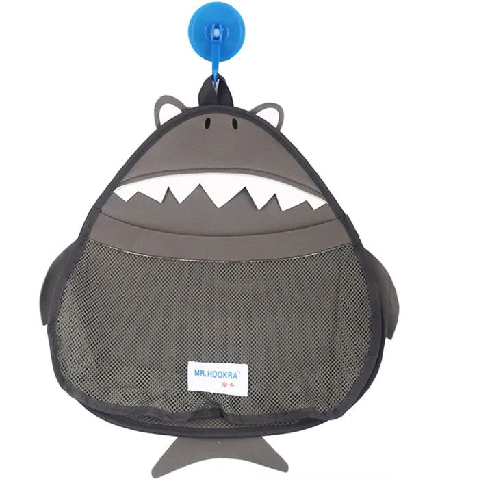 Grey Shark С рисунком из мультфильма для маленьких для хранения игрушек для ванной сумки дети Душ разное игрушки аккуратные сеть организаторов сетчатый мешок навесная сумка корзины для хранения для ванной комнаты - Цвет: Grey Shark