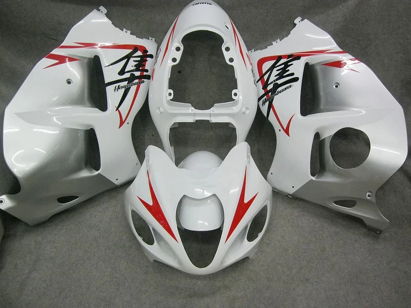 

100%Fit injection white Fairing kits For SUZUKI Hayabsa GSXR1300 2008 2009 GSX-R1300 GSXR 1300 08 09 Fairings #w0a0c1