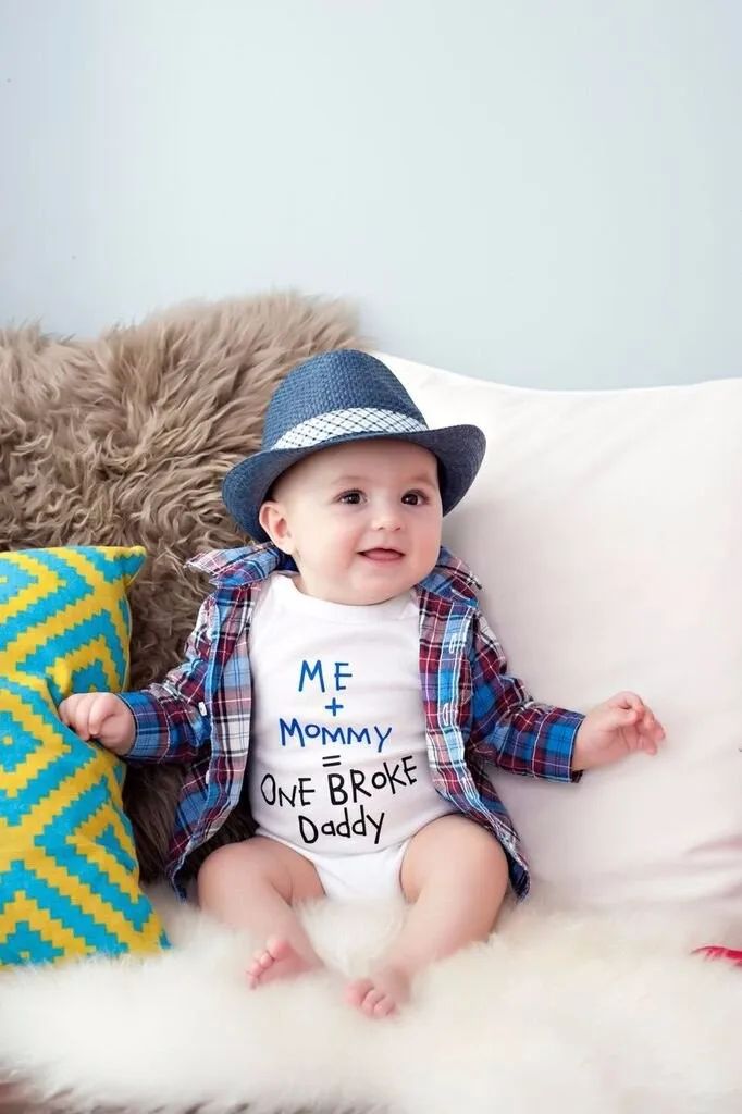 GSCH Детский комбинезон для младенцев мама плюс я одинаковый один сломан папа