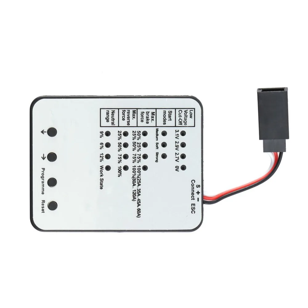 

F540 3930KV 4 poles Sensorless Brushless Motor 45A ESC with LED Programming Card Combo Set for 1/10 RC Car Truck