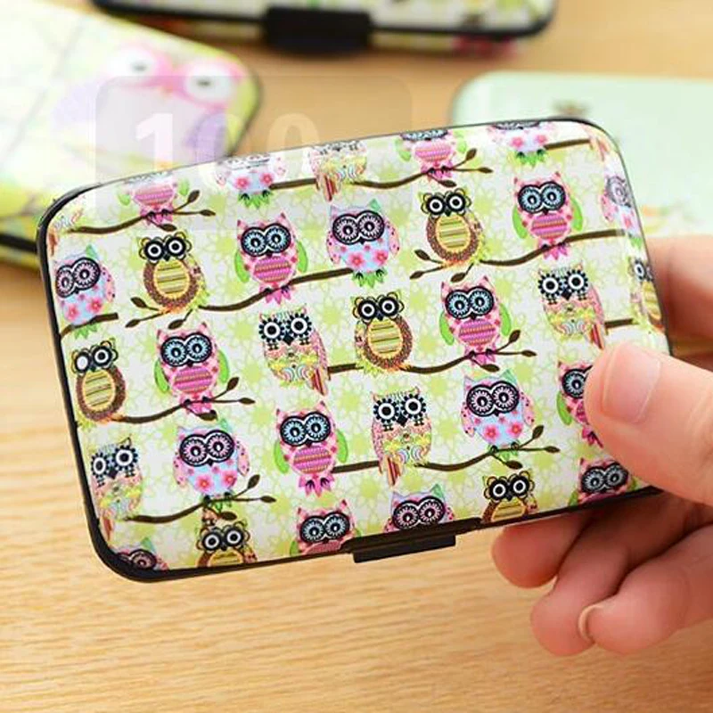 Мужской и женский модный водонепроницаемый карман с изображением совы визитница