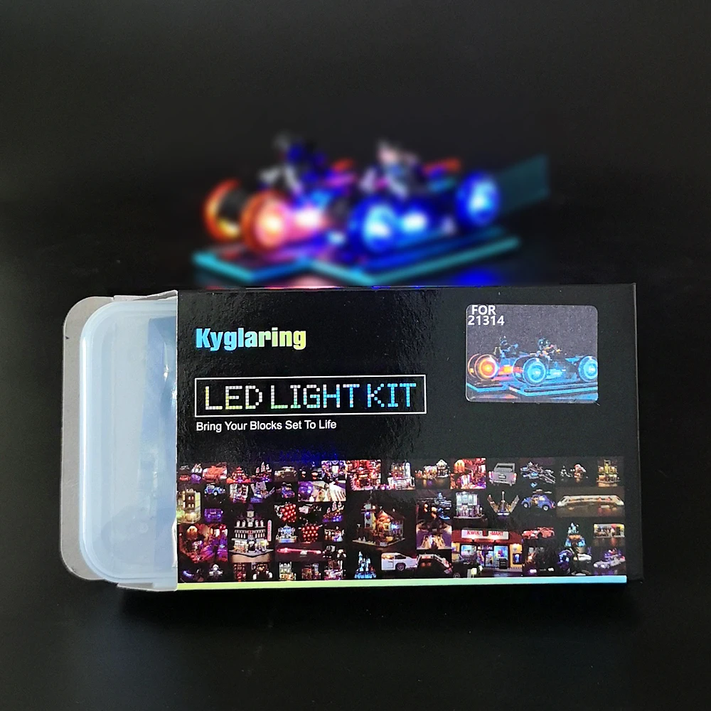 Led Light  Kit For 21314 Tron Legacy Light Cycles Racing Motor Bike Lightstream  DIY Toys Set (Not Included Building Blocks)